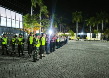 Patroli Skala Besar Polres Nganjuk Amankan Obyek Vital dan Cipta Kondisi Kamtibmas