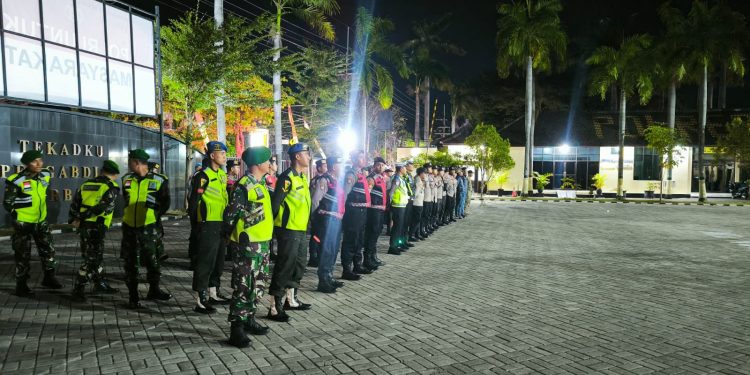 Patroli Skala Besar Polres Nganjuk Amankan Obyek Vital dan Cipta Kondisi Kamtibmas