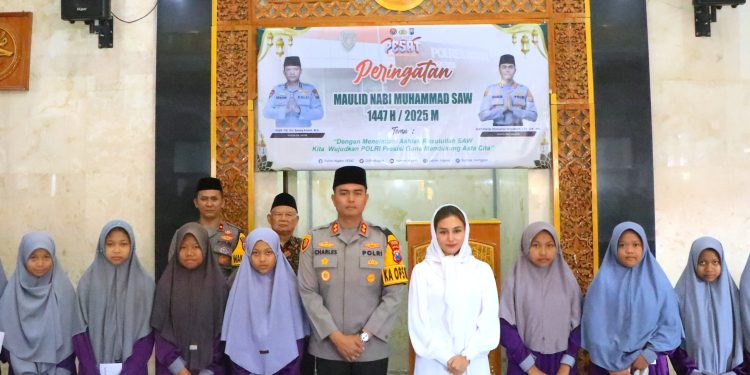Peringati Maulid Nabi, Polres Ngawi Dukung Asta Cita