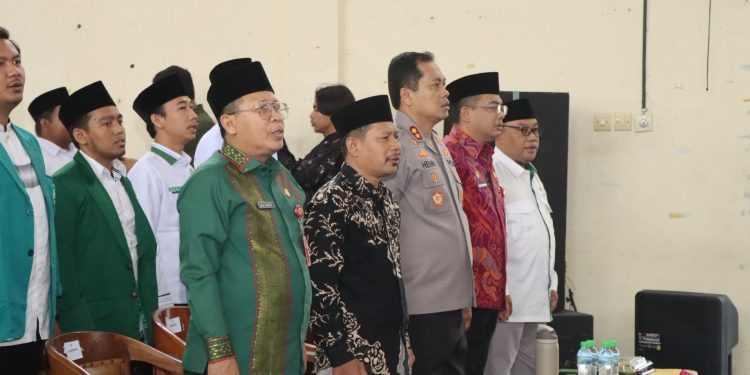 Pelantikan BEM PTNU se-Jatim, Kapolres Nganjuk Harapkan Peran Mahasiswa Jaga Kebangsaan