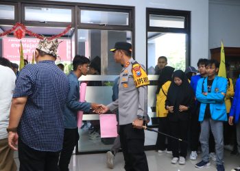 Polres Ngawi Amankan Aksi Damai Mahasiswa In Solidarity di Kantor DPRD