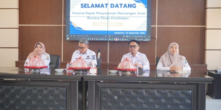 Bupati Jeneponto Buka Penyusunan Renstra Dinas Kesehatan 2025–2029