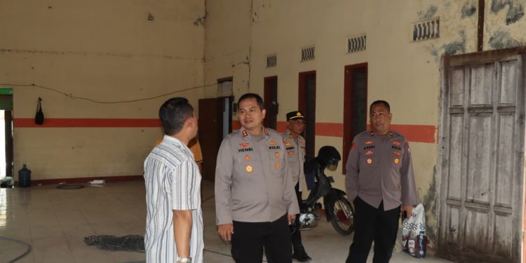 Kapolres Nganjuk Tinjau Progres Pembangunan SPPG di Baron dan Lengkong