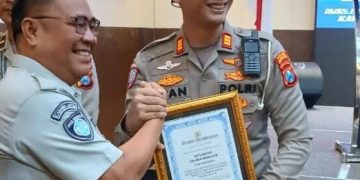 Gaspol Prestasi, Satlantas Polres Nganjuk Sabet Juara 1 Penurunan Laka Lantas