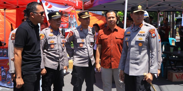Polres Ngawi Amankan Drag Bike Rookie Bupati Cup 2025.