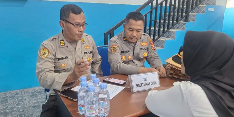Polres Nganjuk Dukung Rekrutmen Karyawan SPPG, 72 Peserta Jalani Seleksi Ketat