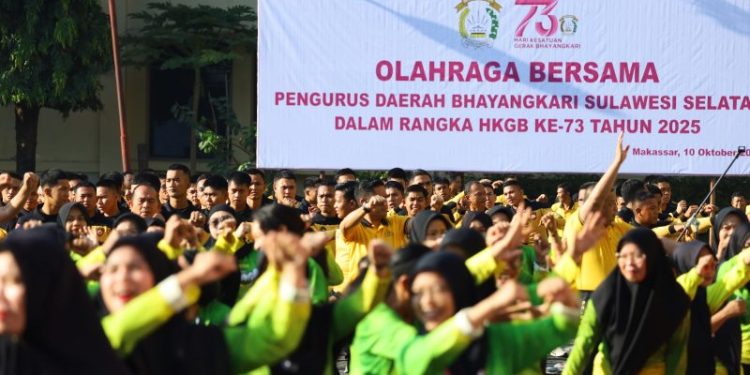 Polda Sulsel Gelar Olahraga Bersama dalam Rangka HKGB ke-73 Tahun 2025