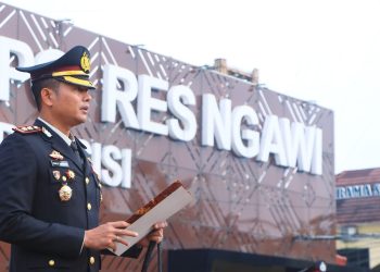 Kapolres Ngawi Pimpin Upacara Hari Kesaktian Pancasila