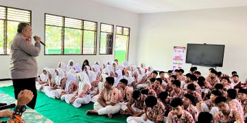 Polres Ngawi Gelar Police Go To School di SMPN 2 Ngrambe