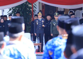 Kapolres Hadiri Upacara Hari Jadi Provinsi Jawa Timur Ke-80 di Pendopo Wedya Graha Ngawi