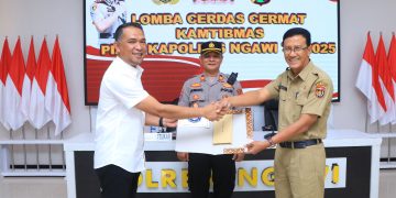 Pentingnya Jaga Kamtibmas, Polres Ngawi Gelar Lomba Cerdas Cermat Tingkat Pelajar