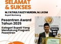 Bupati Bantaeng Uji Nurdin Raih Penghargaan Pesantren Award 2025
