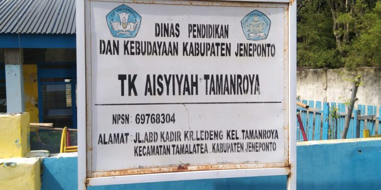 Tanpa Papan Informasi, Rehabilitasi Gedung TK AISYIYAH Tamanroya Disorot