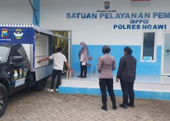 Siswa Sambut Antusias Program Makan Bergizi Gratis Polres Ngawi