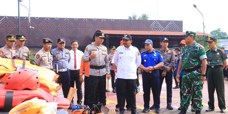 Kapolres Ngawi Pimpin Apel Gelar Kesiapan Tanggap Darurat Bencana Hidrometeorologi