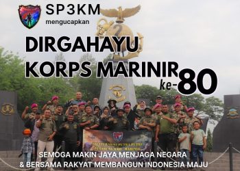 SP3KM Hadiri Syukuran HUT ke-80 Korps Marinir di Batalyon Tank Amfibi 2 Karangpilang Surabaya
