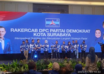 Rakercab DPC Kota Surabaya Partai Demokrat Memperkuat Solidaritas dan Menyatukan Langkah Strategis Partai Sebagai Agenda Utamanya