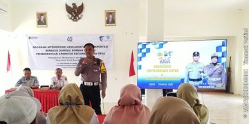 Libatkan Aparatur Kecamatan dan Desa, Satlantas Polres Ngawi Sosialisasikan Program Keselamatan Berbasis Domisili Korban
