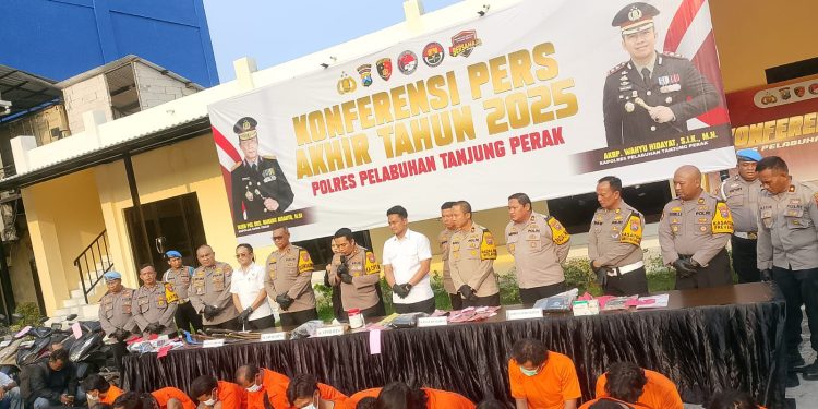 Kriminalitas di Polres Pelabuhan Tanjung Perak Turun 13 Persen, Pengungkapan Kasus Justru Meningkat