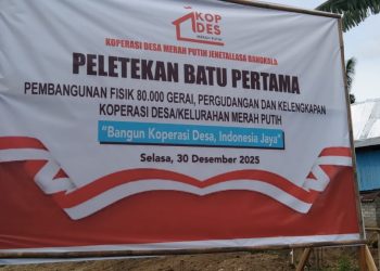 Pengerjaan Pembangunan Kopdes Merah Putih Desa Jenetallasa Sementara Berlangsung