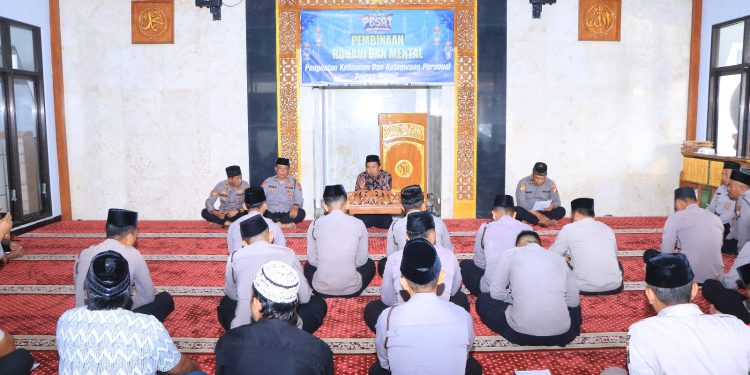 Tingkatkan Keimanan, Polres Ngawi Secara Rutin Binrohtal