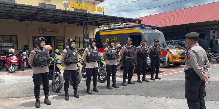 Polwan Polres Ngawi Patroli, Hadirkan Rasa Aman Bagi Masyarakat