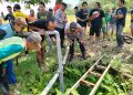 Gercep, Polsek Geneng Selamatkan Warga Ngawi Terperosok ke Dalam Sumur