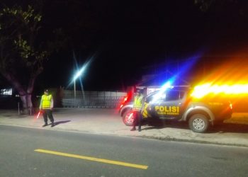 Cegah Balap Liar di Ngawi, Polsek Jajaran Intensifkan Patroli Blue Light