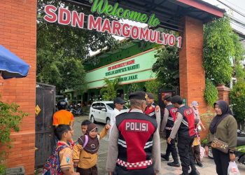 Sambang Sekolah, Sat Samapta Polres Ngawi Gelar PATAS