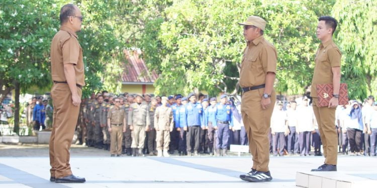 Upacara Bendera Berlangsung Khidmat Di Kantor Bupati Jeneponto