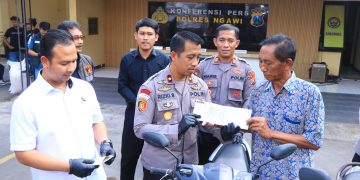 3 Pelaku Curanmor di Ngawi Berhasil Dibekuk, Motor Petani Ngale Kembali ke Pemilik