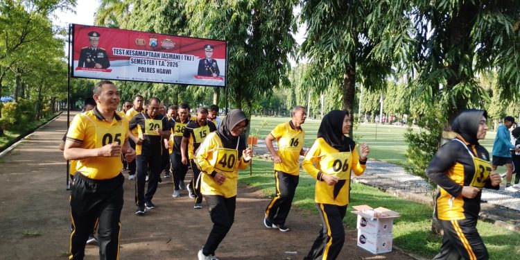 Jaga Kondisi Tetap Prima, Polres Ngawi Gelar TKJ