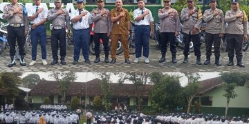SMP Negeri 5 Tulungagung Gandeng Polsek Kota, Tanamkan Disiplin dan Kesadaran Berlalu Lintas Sejak Dini