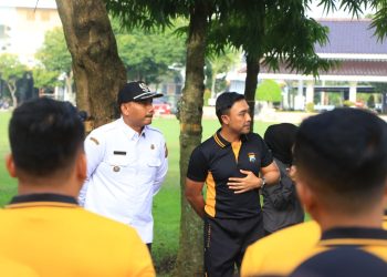 Dukung Gerakan Indonesia ASRI, TNI–Polri dan Pemda Ngawi Korve Bersama Wujudkan Lingkungan Bersih dan Sehat