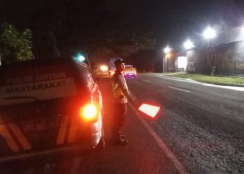 Polisi Ngawi Patroli Dini Hari, Antisipasi Balap Liar di Kasreman