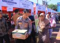 GPM Serentak, Pasar Murah Polres Ngawi Diserbu Warga