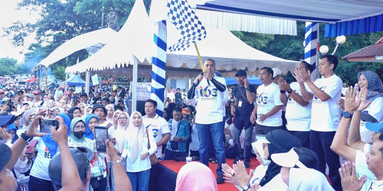 Ribuan Warga Meriahkan Jalan Santai Bahagia, Bupati Jeneponto Pimpin Semarak Hari Jadi ke-163