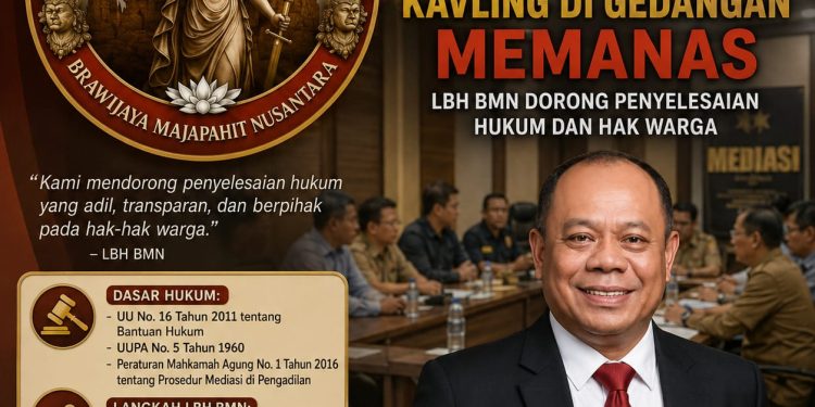 Mediasi Sengketa Kavling di Gedangan Memanas, LBH BMN Dorong Penyelesaian Hukum dan Hak Warga