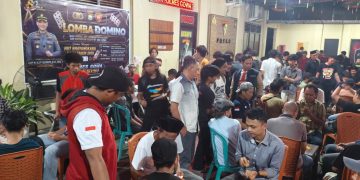 Semarak HUT Bhayangkara ke-80, Polres Gowa Gelar Lomba Domino Antar Ormas, OKP, Mahasiswa dan Wartawan
