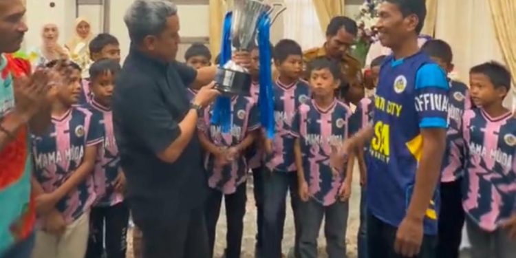 Bupati Jeneponto Terima Tim SSB Turatea City U-11, Apresiasi Juara Piala Soccer For Equality Sulsel 2026