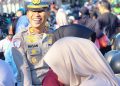 Di Tengah Riuh CFD, Kasat Lantas Polresta Gowa Hadir Lebih Dekat dengan Masyarakat