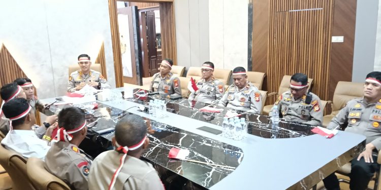 Polresta Gowa Ikuti Vicon Peresmian Jembatan Merah Putih TNI-Polri oleh Presiden RI