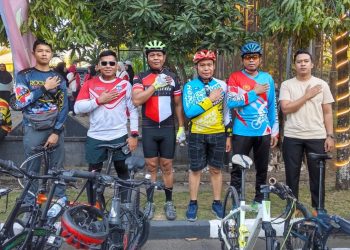 Polresta Gowa Meriahkan HUT Kodaeral VI Makassar Lewat Fun Bike, Perkuat Sinergi TNI-Polri