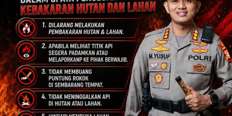 Cegah Karhutla, Kapolresta Gowa Ajak Warga Jaga Lingkungan dan Waspadai Titik Api
