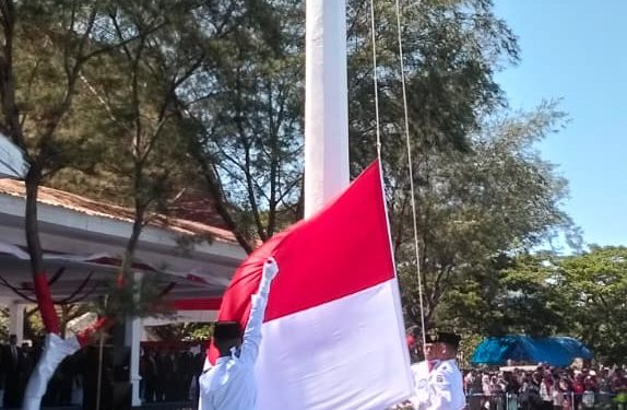 Upacara HUT Ke 81 RI di Jeneponto Dilaksanakan Dilapangan Passamaturukang