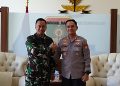 Perkuat Soliditas TNI-Polri, Kapolresta Gowa Silaturahmi ke Divif 3 Kostrad
