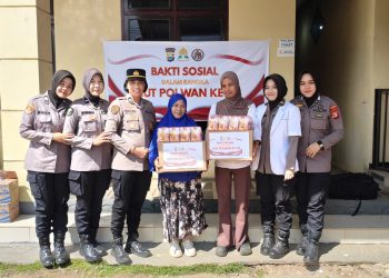 Sambut HUT Polwan ke-78, Polwan Polresta Gowa Gelar Bakti Sosial dan Bakti Kesehatan