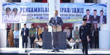 BUPATI JENEPONTO AMBIL SUMPAH JANJI ANGGOTA BPD MASA BAKTI 2026 2034