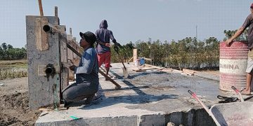 Progres Capai 78%, Jembatan Beton Pabbundukang Gowa Segera Rampung Berkat Kolaborasi TNI-Masyarakat