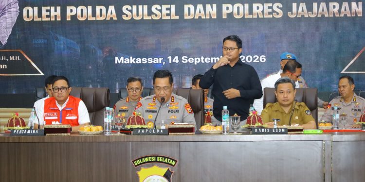 Polda Sulsel Gelar Konferensi Pers Penegakan Hukum Penyalahgunaan BBM Bersubsidi